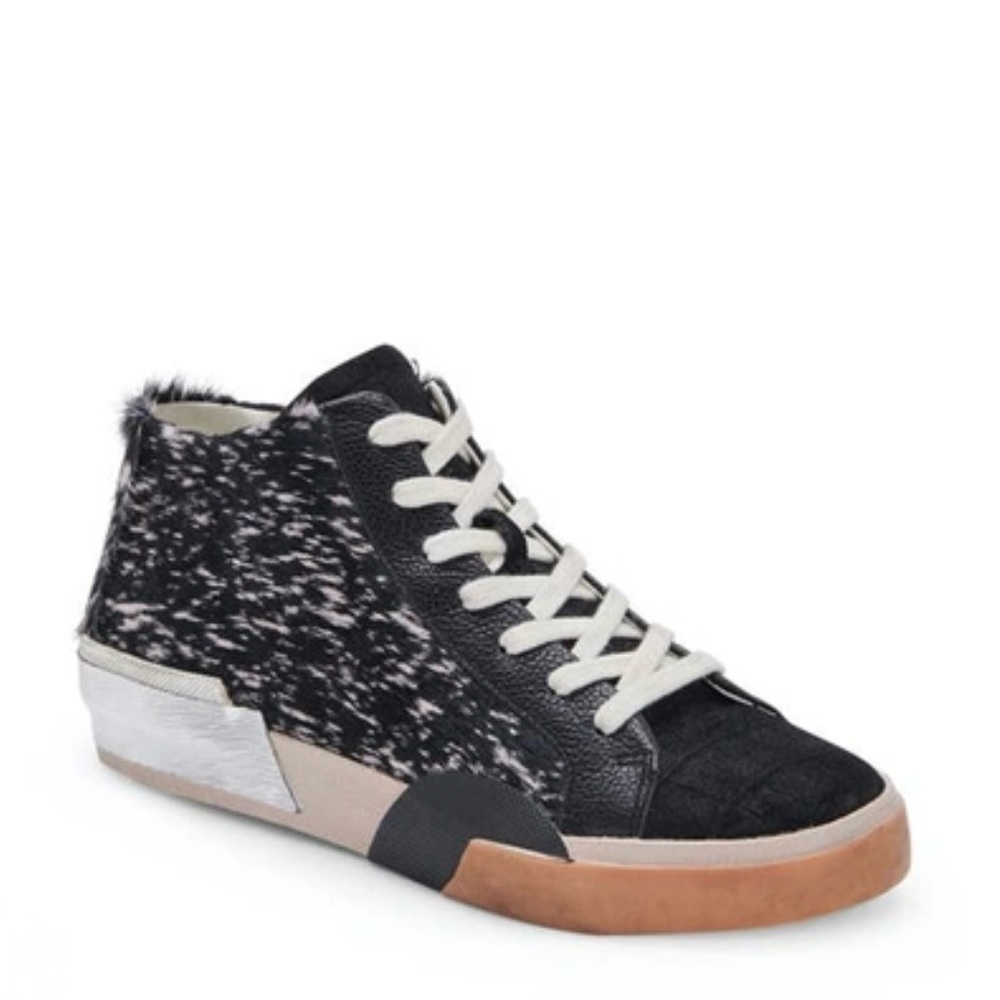 Dolce Vita Black and White Patterned Sneakers